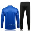 Sudadera De Entrenamiento Trajes Manchester United Champions League Cremallera De Cuarto 2022-23 Azul - Niño